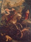 Jacopo Tintoretto St.George and the Dragon oil